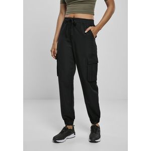 Dámske nohavice URBAN CLASSICS Ladies Viscose Twill Cargo Pants black Veľkosť: XL, Pohlavie: dámske vyobraziť