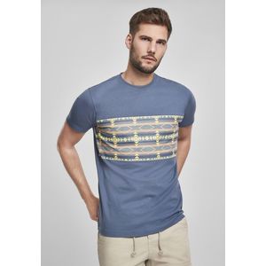 Pánske tričko URBAN CLASSICS Inka Pattern Tee vintageblue Veľkosť: M, Pohlavie: pánske vyobraziť