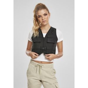 Dámska krátka vesta URBAN CLASSICS Ladies Short Tactical Vest black Veľkosť: XL, Pohlavie: dámske vyobraziť
