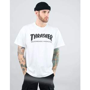 Pánske biele tričko Thrasher Skate Mag Farba: Biela, Veľkosť: XL vyobraziť