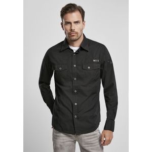 Pánska košeľa BRANDIT Slim Worker Shirt Farba: black, Veľkosť: 3XL vyobraziť