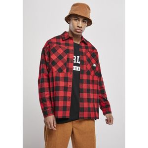 Pánska košeľa Southpole Check Flannel Shirt Farba: red, Veľkosť: L vyobraziť