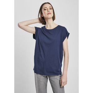Dámske tričko Urban Classics Ladies Extended Shoulder Tee darkblue Pohlavie: dámske, Velikost: XL vyobraziť
