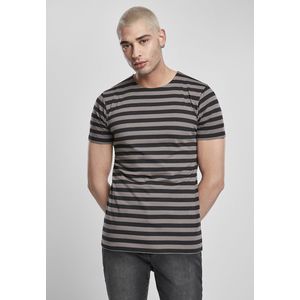 Pánske tričko URBAN CLASSICS Stripe Tee asphalt/black Veľkosť: XL, Pohlavie: pánske vyobraziť