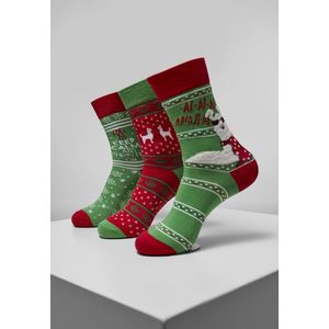 Ponožky Urban Classics Christmas Lama 3-Pack veľkosť (EU): 43-46 vyobraziť