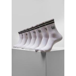 Ponožky Urban Classics College Letter 7-Pack biele veľkosť (EU): 39-42 vyobraziť