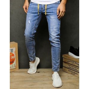 Modré trendové džínsy UX2478 vyobraziť