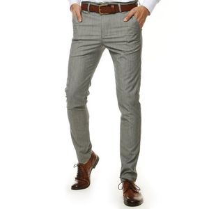 Pánske elegantné nohavice svetlo-sivej farby UX2571 vyobraziť