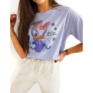 Dámske fialové tričko DAISY DUCK v trendy prevedení RY1440 vyobraziť