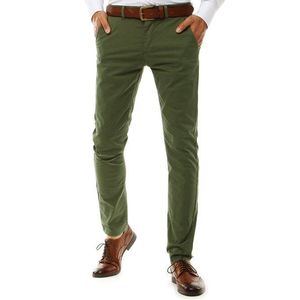 Pekné zelené chinos nohavice pre pánov UX2579 vyobraziť