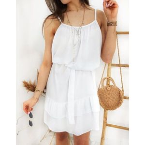 Letné biele dámske šaty FEMINE EY0907 vyobraziť