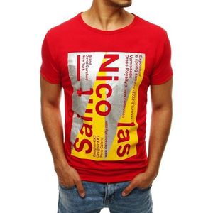 Červené pánske tričko v trendy prevedení RX4265 vyobraziť