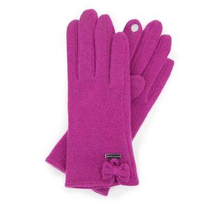 Purpurové vlnené rukavice. vyobraziť