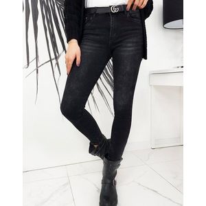 Pohodlné čierne dámske džínsy LOPEZ UY0666 vyobraziť