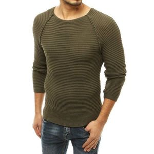 Štýlový pánsky khaki sveter. vyobraziť