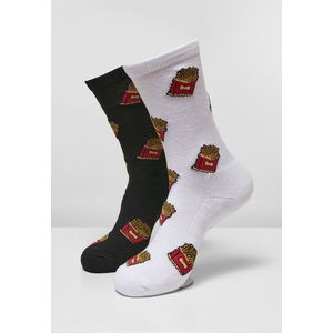 Mr. Tee French Fries Socks 2-Pack black/white - 39–42 vyobraziť