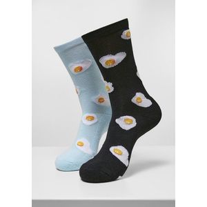 Mr. Tee Fried Egg Socks 2-Pack black/lightblue - 39–42 vyobraziť