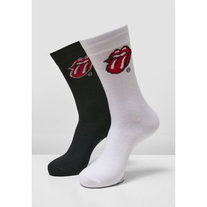 Mr. Tee Rolling Stones Tongue Socks 2-Pack black/white - 39–42 vyobraziť