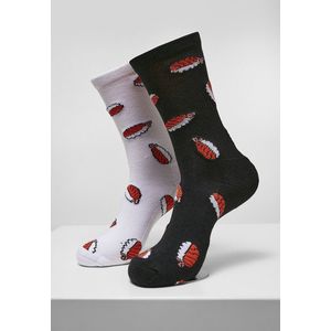 Mr. Tee Sushi Socks 2-Pack black/white - 39–42 vyobraziť