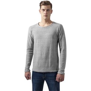Urban Classics Fine Knit Melange Cotton Sweater grey melange - XL vyobraziť