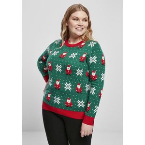 Urban Classics Ladies Santa Christmas Sweater x-masgreen - XXL vyobraziť