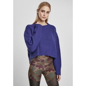 Urban Classics Ladies Wide Oversize Sweater bluepurple - XS vyobraziť