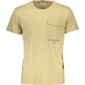 Calvin Klein pánske tričko Farba: béžová, Veľkosť: XL vyobraziť