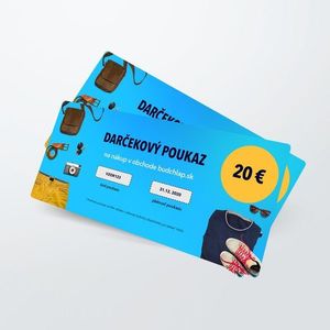 Darčekový poukaz v hodnote 20€ vyobraziť
