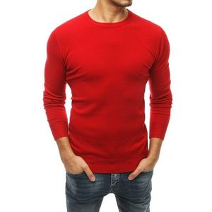 Jednoduchý sveter v červenej farbe vyobraziť