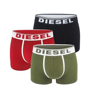 DIESEL - 3PACK cotton stretch army green & red boxerky - limitovaná edícia -L (84-89 cm) vyobraziť