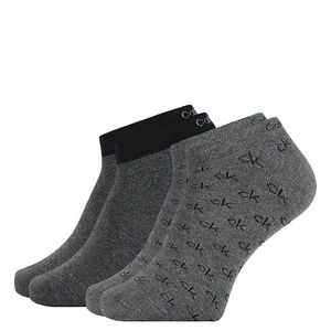 CALVIN KLEIN - 2PACK členkové ponožky gray s logom CK-39-42 vyobraziť