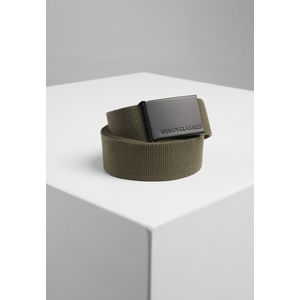 Urban Classics Canvas Belts olive/black - One Size vyobraziť