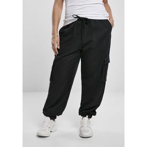 Urban Classics Ladies Viscose Twill Cargo Pants black - 3XL vyobraziť