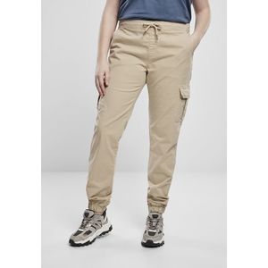 Urban Classics Ladies High Waist Cargo Jogging Pants concrete - 3XL vyobraziť