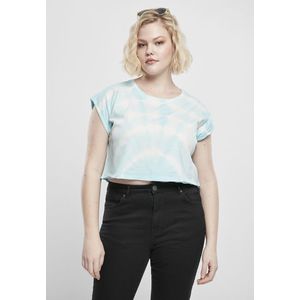 Urban Classics Ladies Short Tie Dye Tee aquablue - 3XL vyobraziť