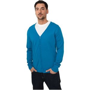 Urban Classics Knitted Cardigan turquoise - L vyobraziť