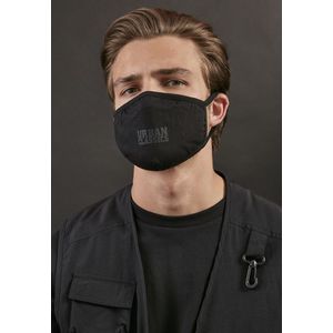 Urban Classics Logo Print Face Mask 2-Pack black - One Size vyobraziť