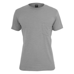 Urban Classics Slub Pocket Tee grey - S vyobraziť