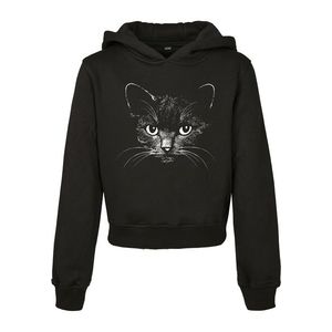 Kids Black Cat Cropped Hoody black - 110/116 vyobraziť