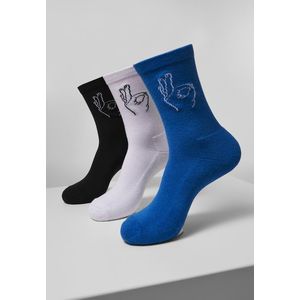 Mister Tee Salty Socks 3-Pack black/white/blue - 43-46 vyobraziť