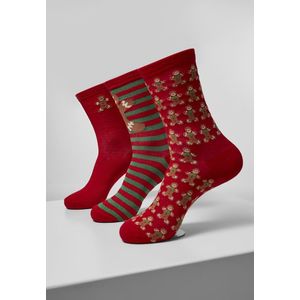 Urban Classics Christmas Gingerbread Lurex Socks 3-Pack multicolor - 35-38 vyobraziť