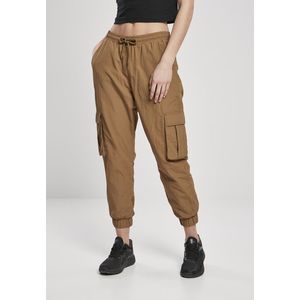 Urban Classics Ladies High Waist Crinkle Nylon Cargo Pants midground - L vyobraziť