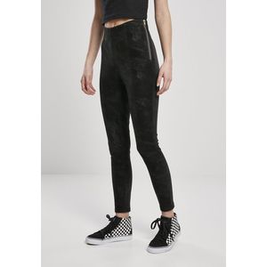 Urban Classics Ladies Washed Faux Leather Pants black - 3XL vyobraziť