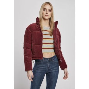 Urban Classics Ladies Corduroy Puffer Jacket burgundy - 3XL vyobraziť