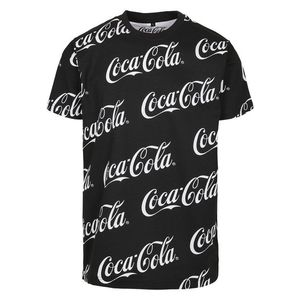 Urban Classics Merchcode Coca Cola AOP Tee black - L vyobraziť