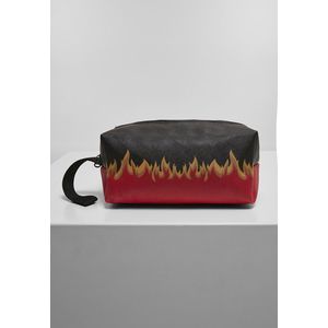 Urban Classics Flame Print Cosmetic Pouch black/red - One Size vyobraziť