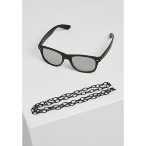 Urban Classics Sunglasses Likoma Mirror With Chain black/silver - One Size vyobraziť