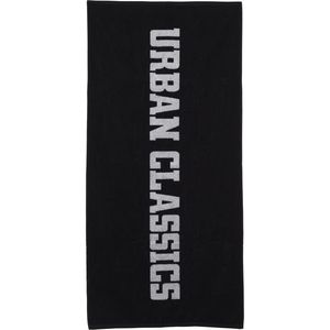 Urban Classics Logo Towel 2-Tone black/white - One Size vyobraziť