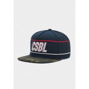 Urban Classics CSBL Blocked Cap navy/woodland camo - One Size vyobraziť
