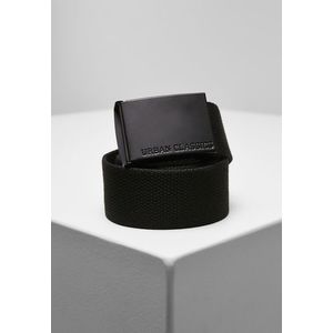 Urban Classics Coloured Buckle Canvas Belt black - L/XL vyobraziť